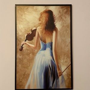 Wall Decor violin girl